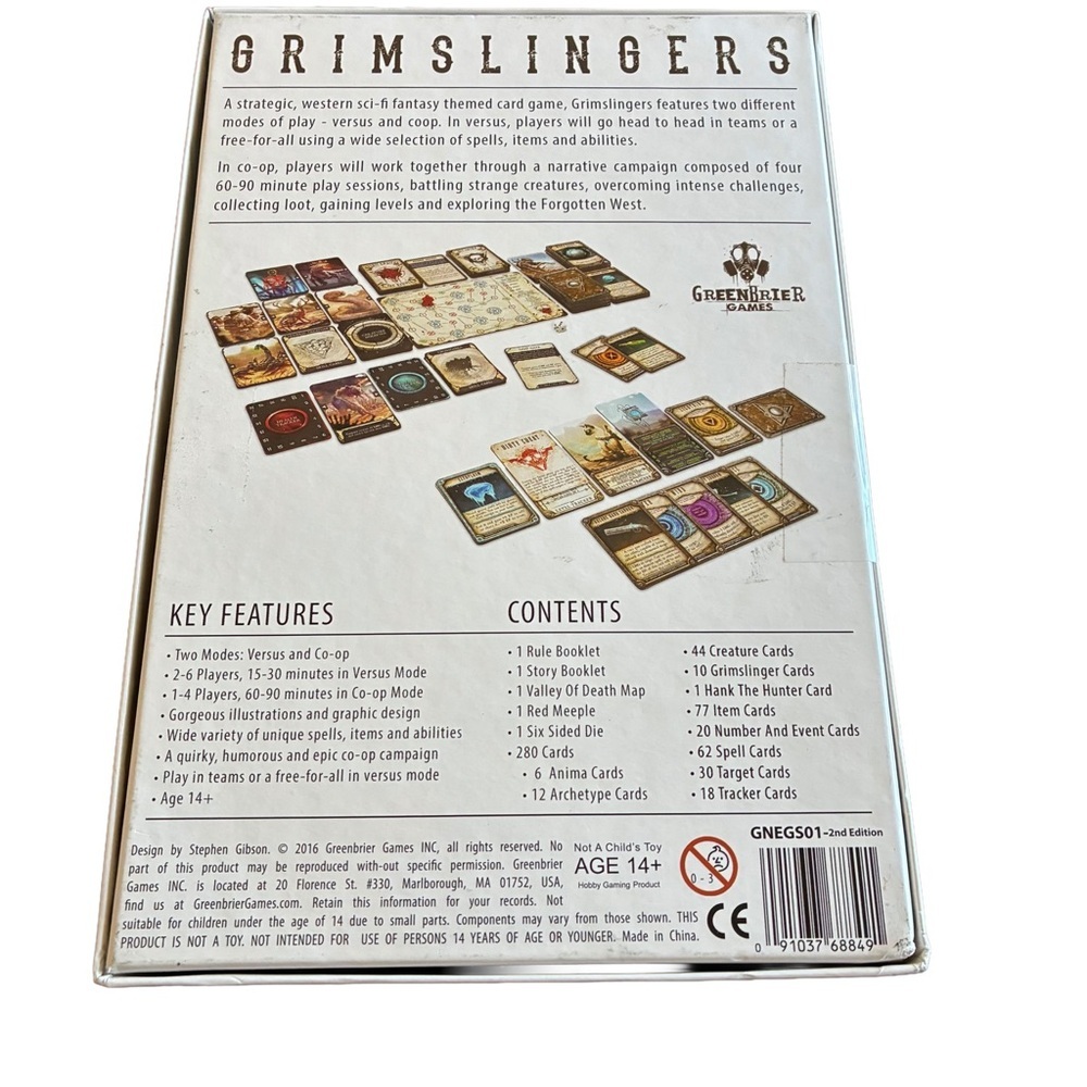 Grimslingers Card Game Complete Excellent - Picture 3 of 3